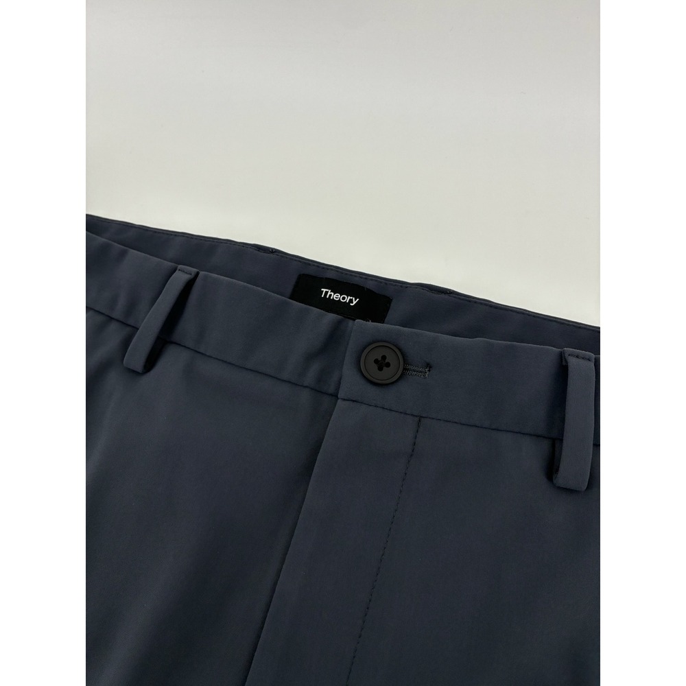 Theory Zaine SW Precision Ponte Slim Fit Pants Mens 34 Charcoal Grey L0197236